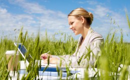 Businesswoman outdoor